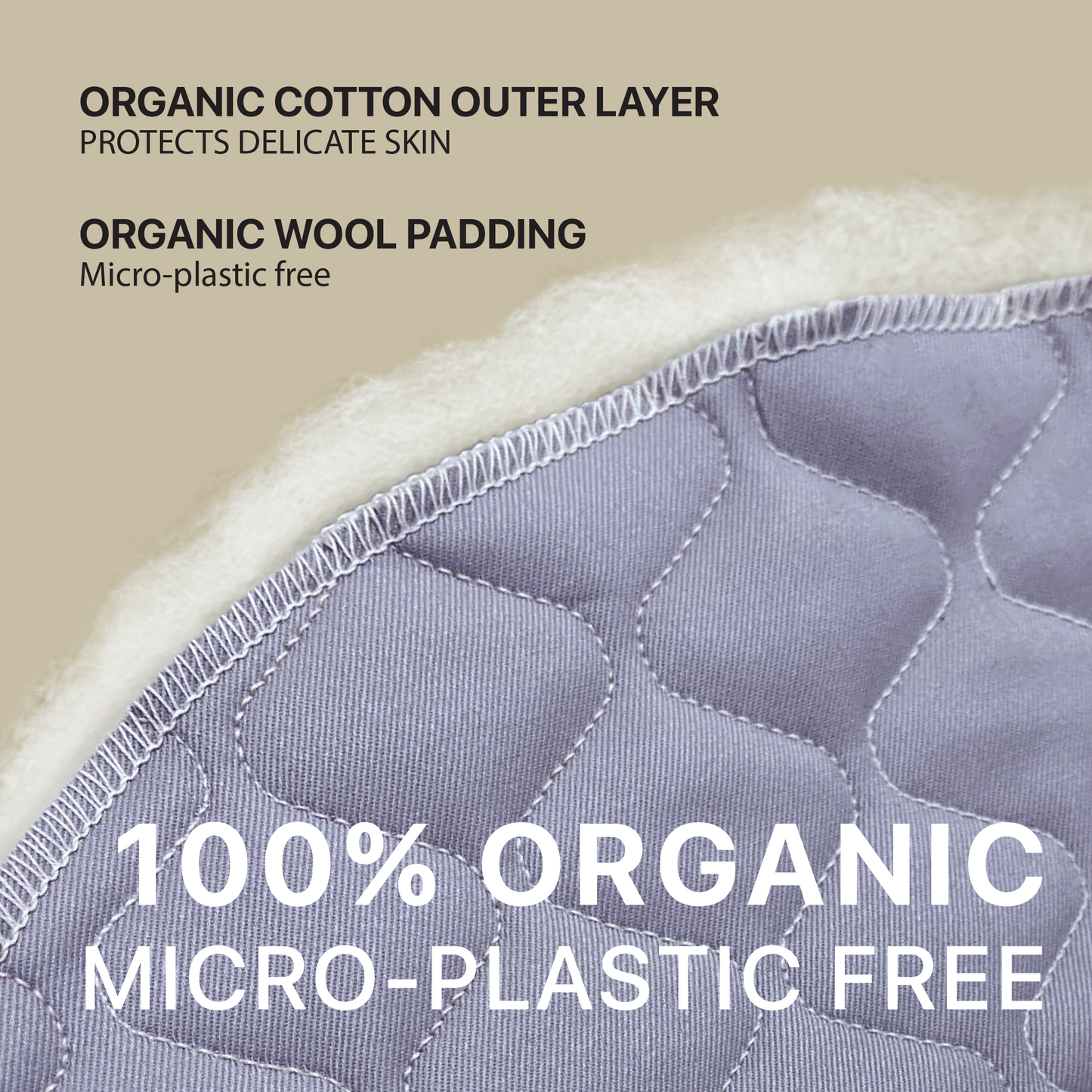 Evrloop Organic Cotton and Wool Eco-Friendly Baby Bouncer
