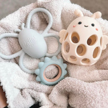 Load image into Gallery viewer, Garden Party Teether Collection - Silicone &amp; Beechwood Sunshine
