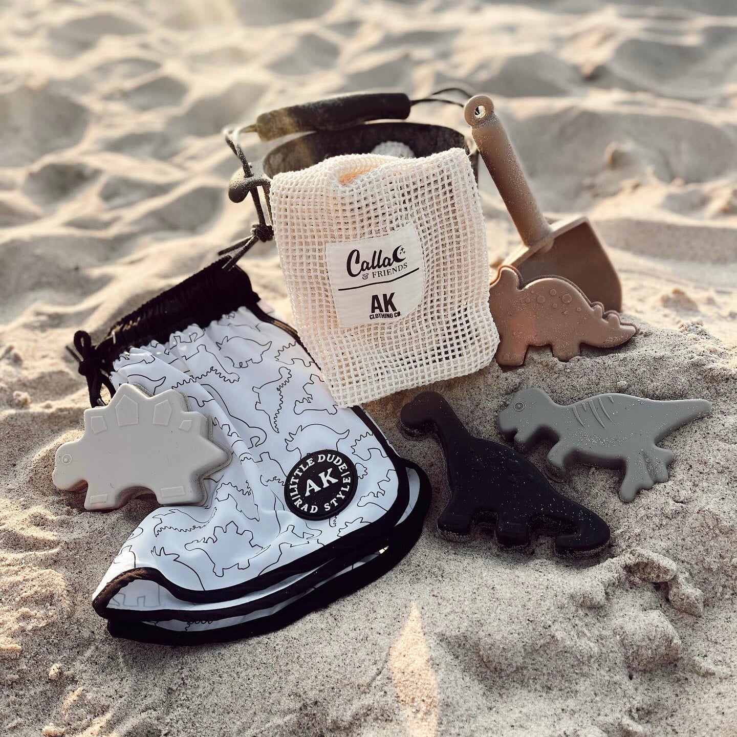 AK Clothing x C&F Dino Silicone Beach Toy Set