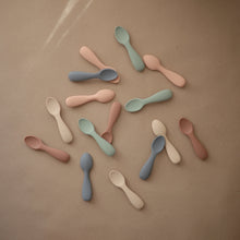 Load image into Gallery viewer, Silicone Toddler Starter Spoons 2-Pack
