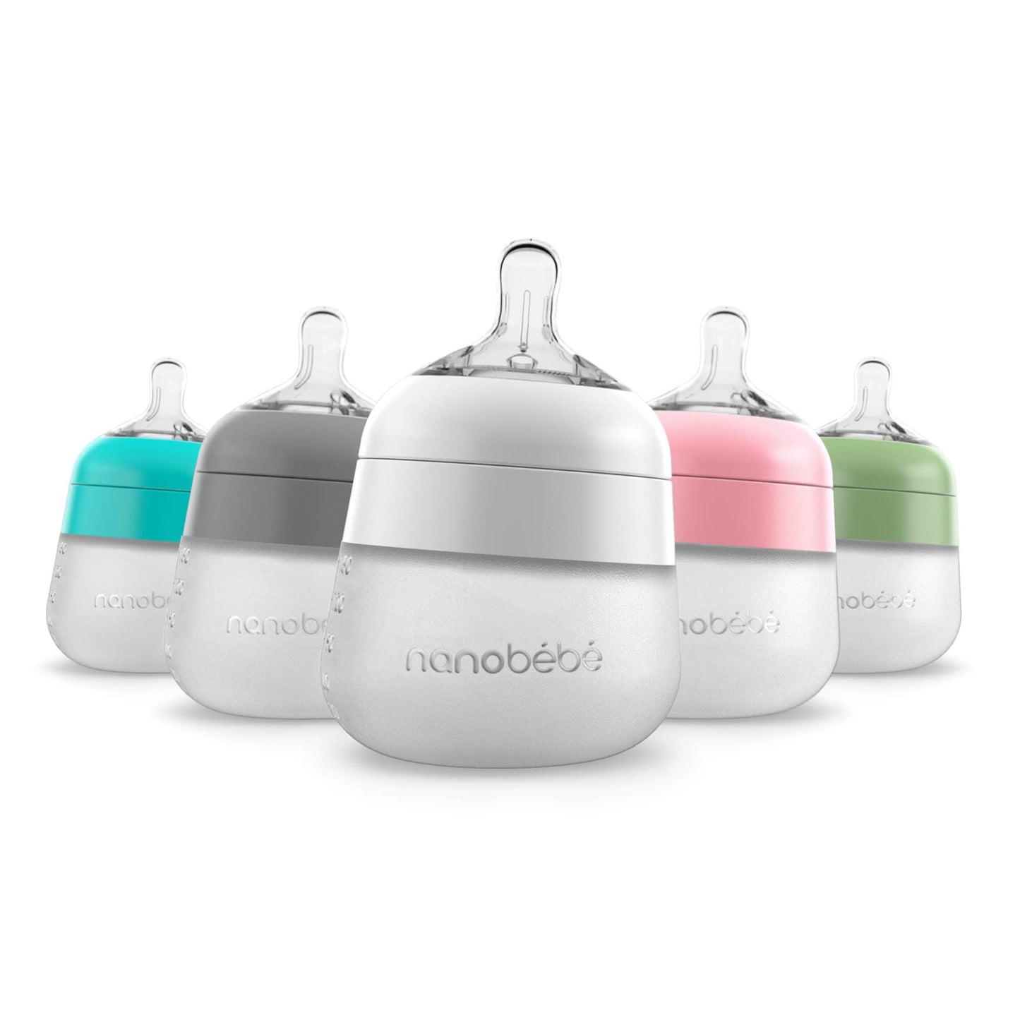 Nanobébé Flexy Silicone Baby Bottle | 5 oz Newborn Size