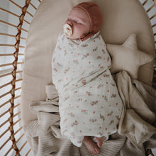 Load image into Gallery viewer, Mushie Organic Cotton Muslin Swaddle Blanket

