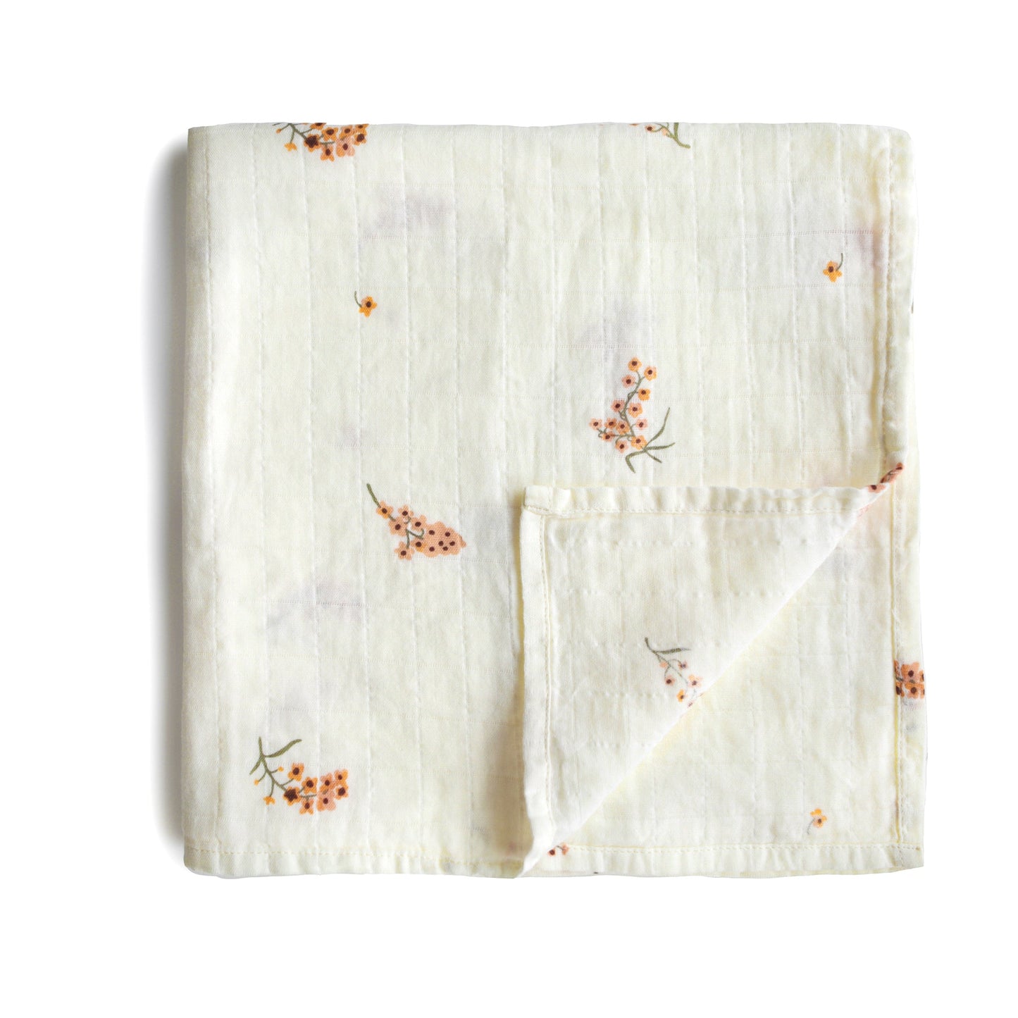 Mushie Organic Cotton Muslin Swaddle Blanket