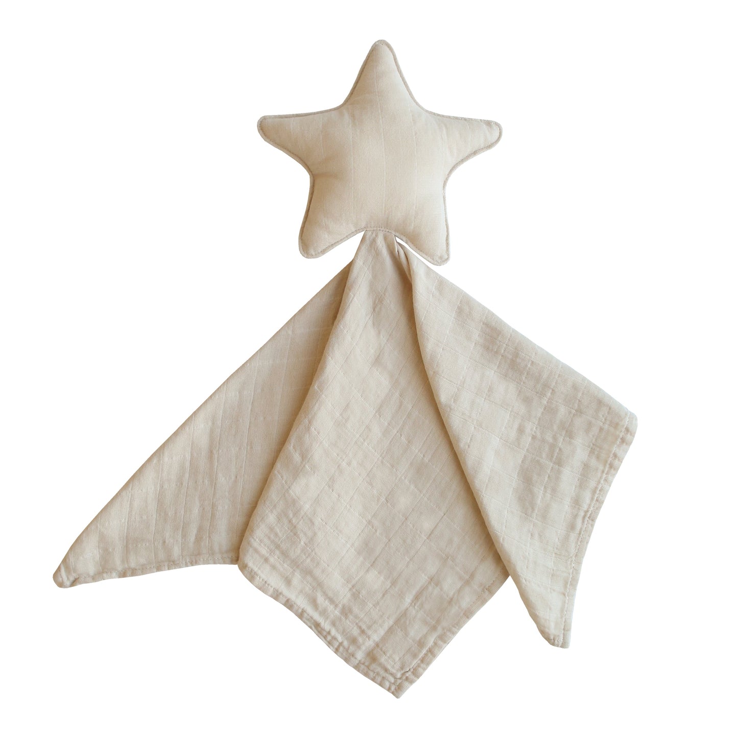 Mushie Organic Cotton Star Baby Lovey Security Blanket