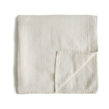 Load image into Gallery viewer, Mushie Organic Cotton Muslin Swaddle Blanket
