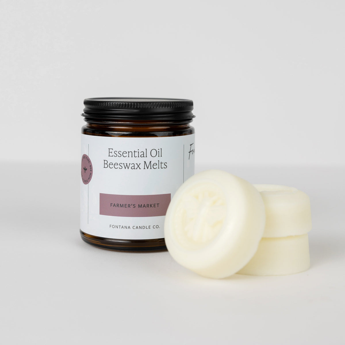 Farmer's Market Essential Oil Wax Melts – Beeswax & Coconut, 3 Pucks