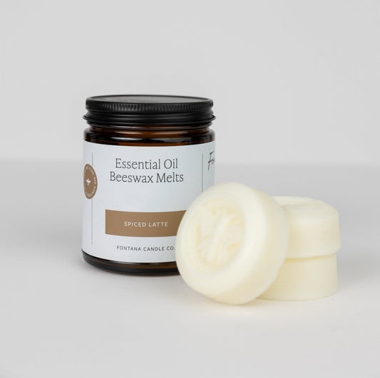 Spiced Latte Essential Oil Wax Melts – Beeswax & Coconut, 3 Pucks