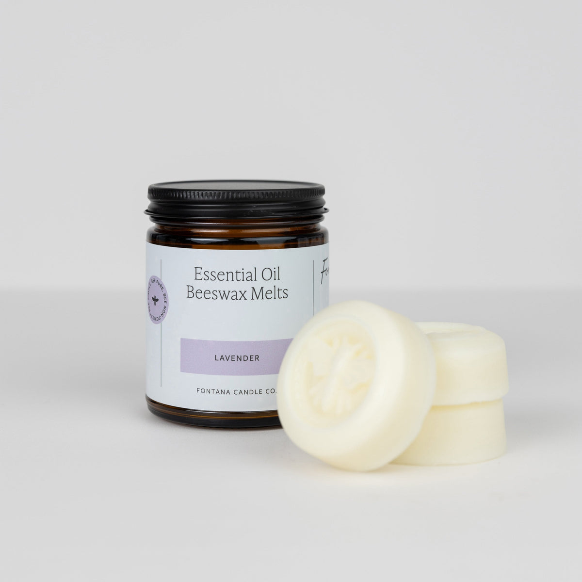 Lavender Essential Oil Wax Melts – Beeswax & Coconut, 3 Pucks