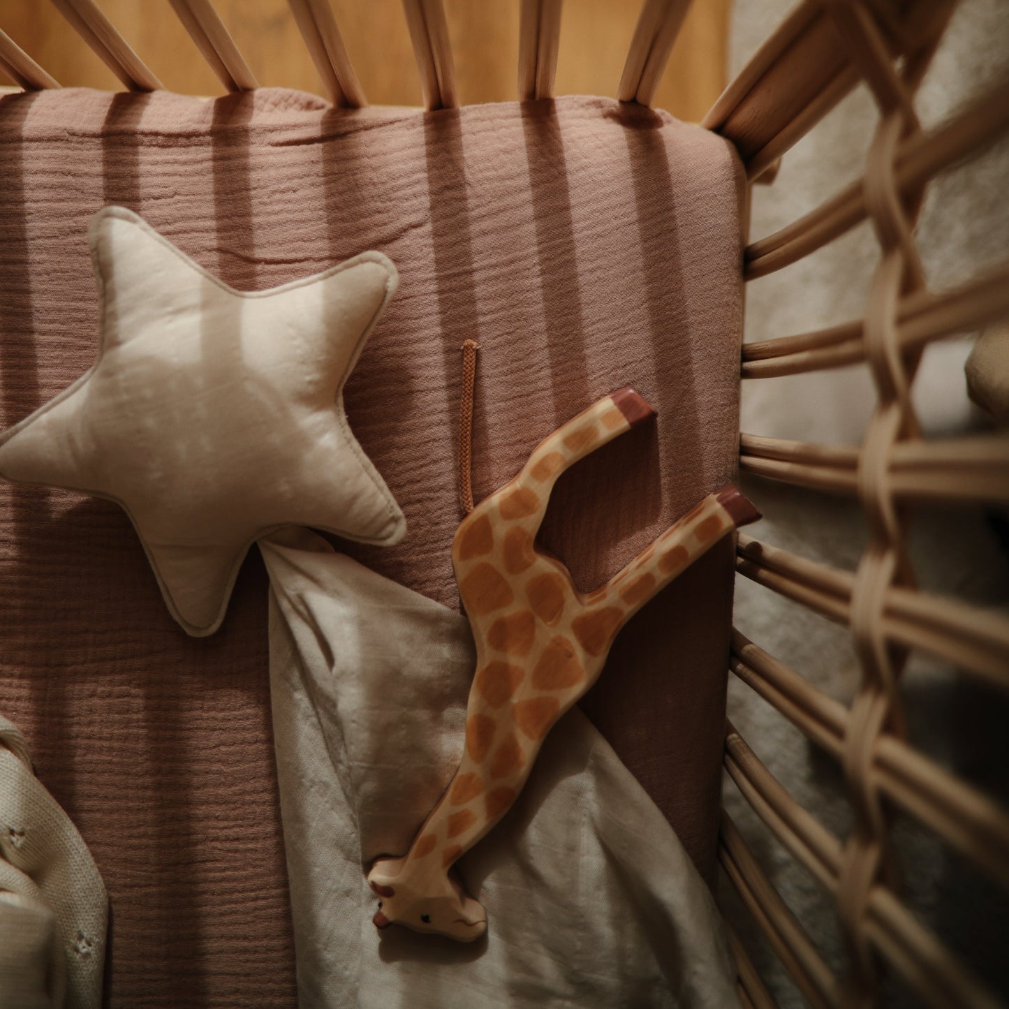 Mushie Organic Cotton Star Baby Lovey Security Blanket