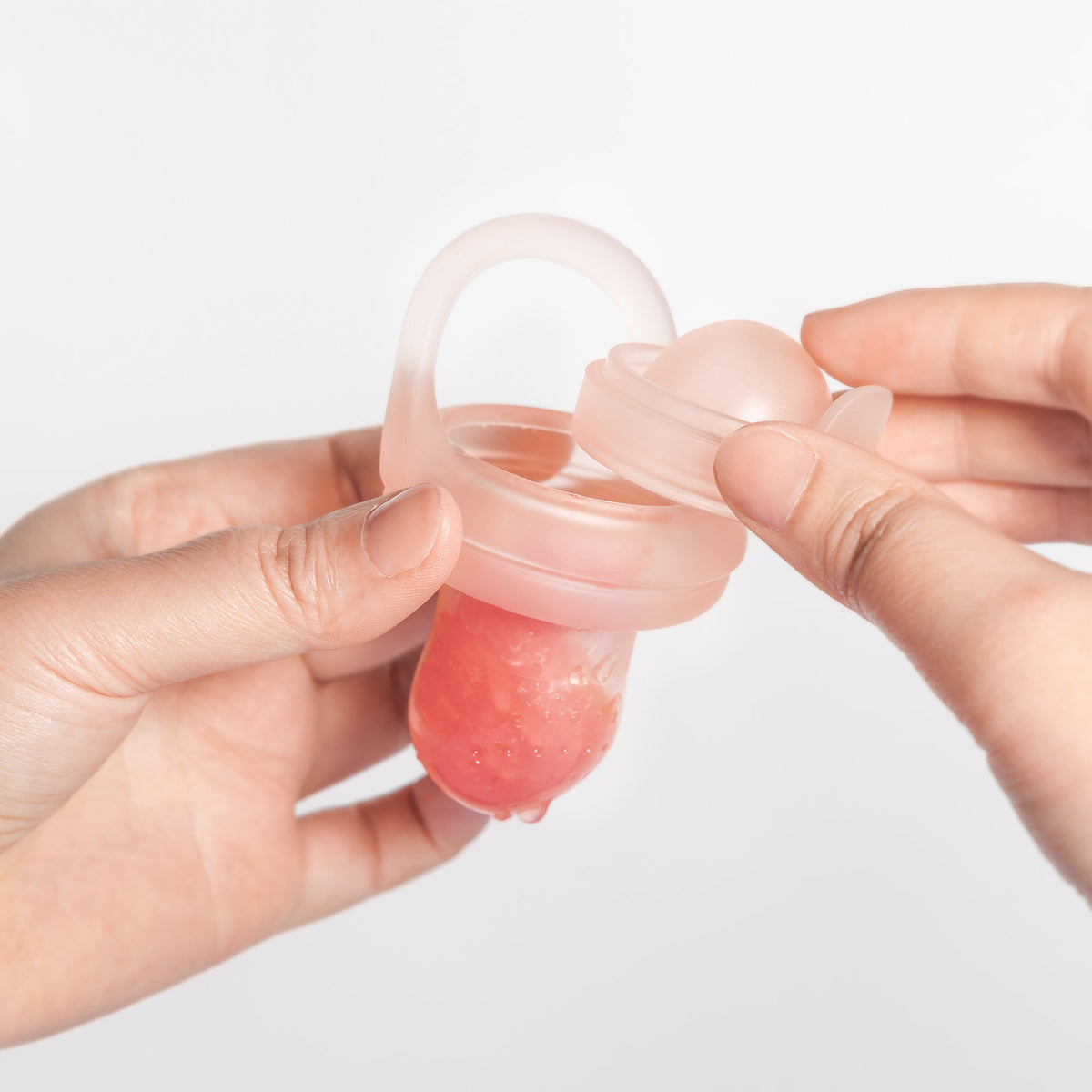 Olababy Silicone Baby Food Feeder Set and Teether, Freezer Tray with Lid