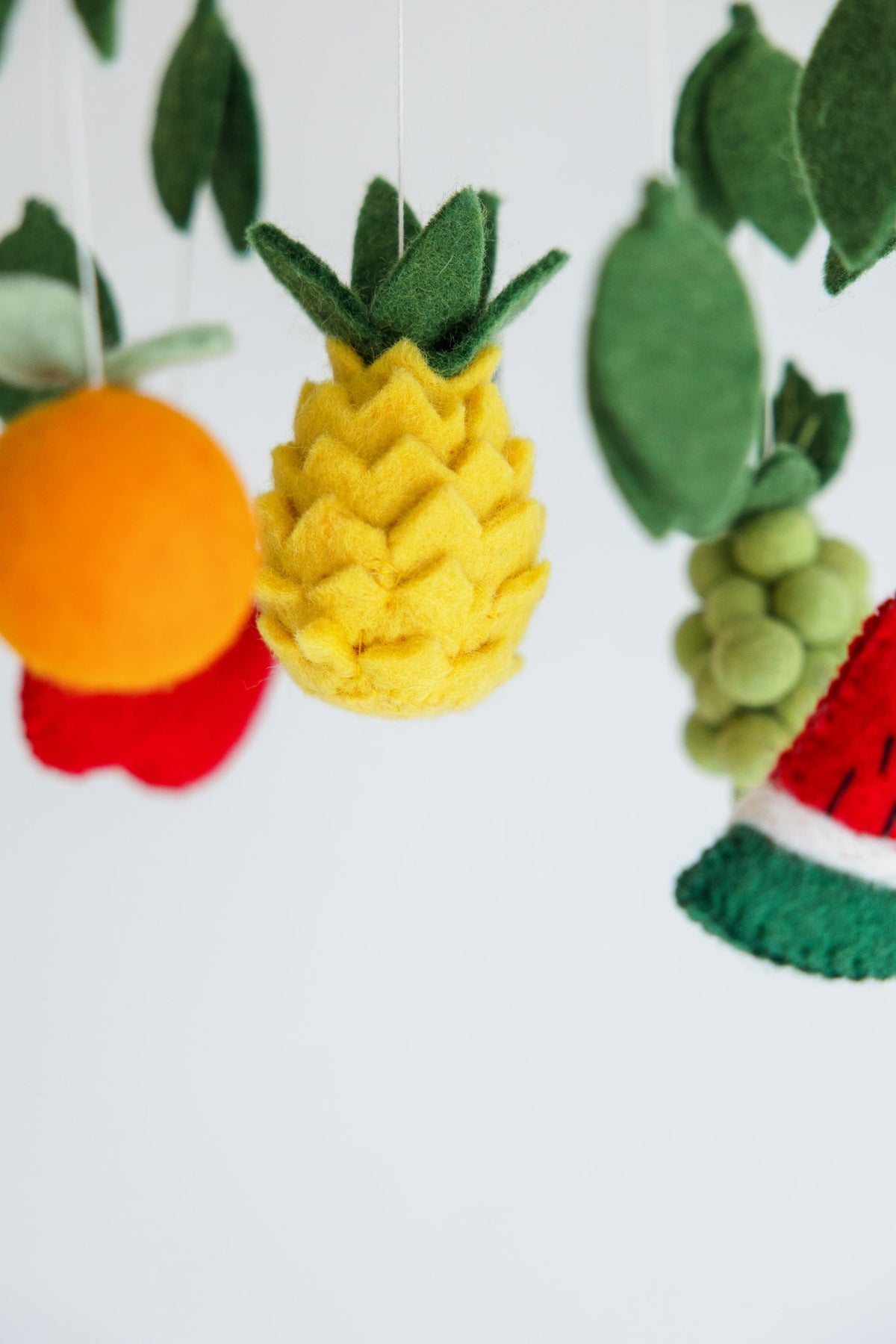 Fruit Crib Mobile – Handmade Wool Felt Nursery Decor