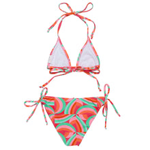 Load image into Gallery viewer, Geo Melon Sustainable Triangle Bikini
