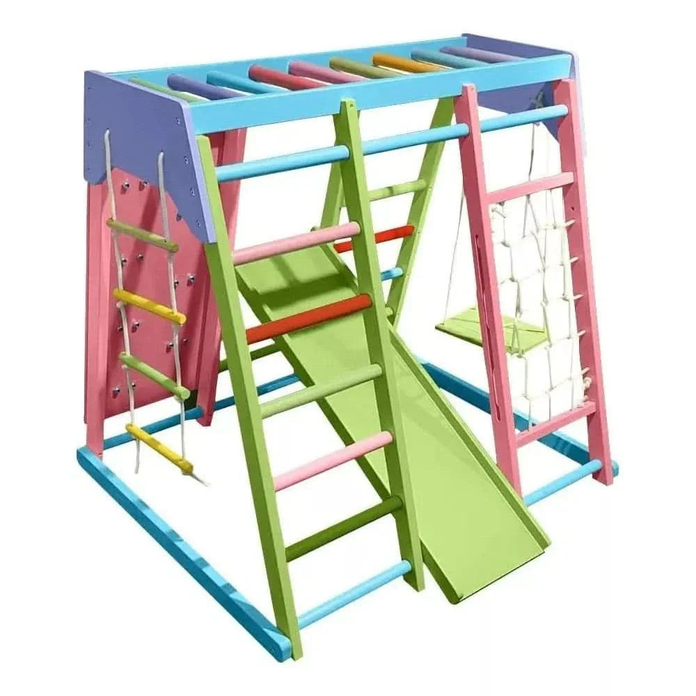 Avenlur Magnolia Eco-Friendly Wooden 7-in-1 Indoor Toddler Preschool Playset