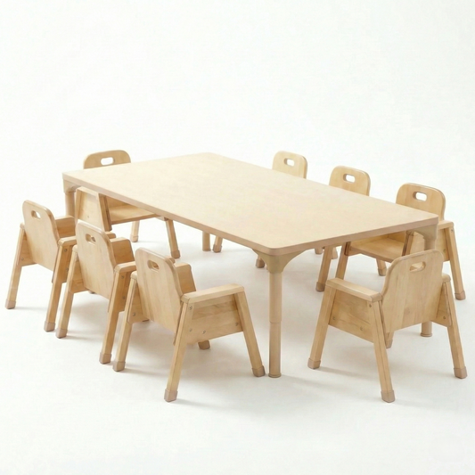 Rectangular Adjustable Kids Table – 13" to 17" Height | Toddler & Preschool Classroom Activity Table