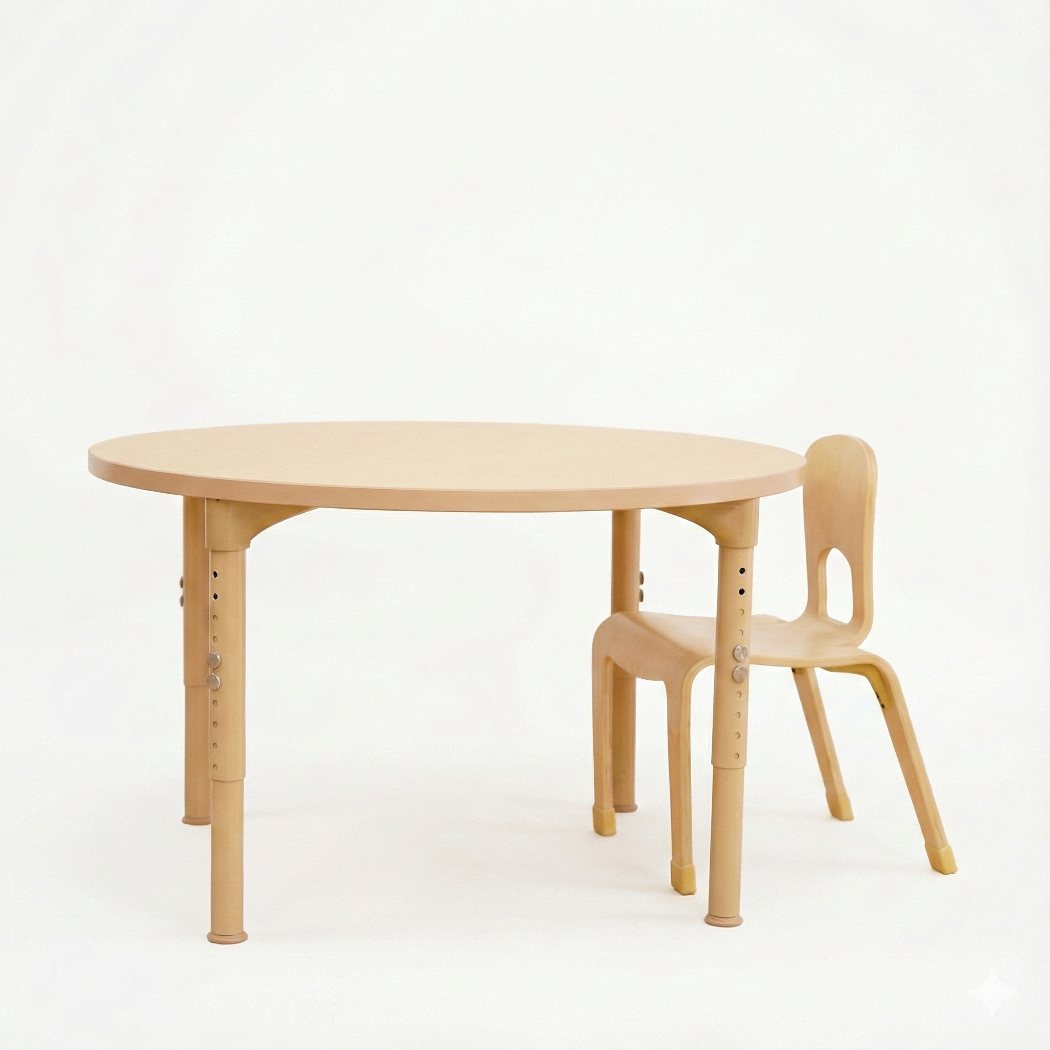 Round Adjustable Kids Table - Thumbnail 2