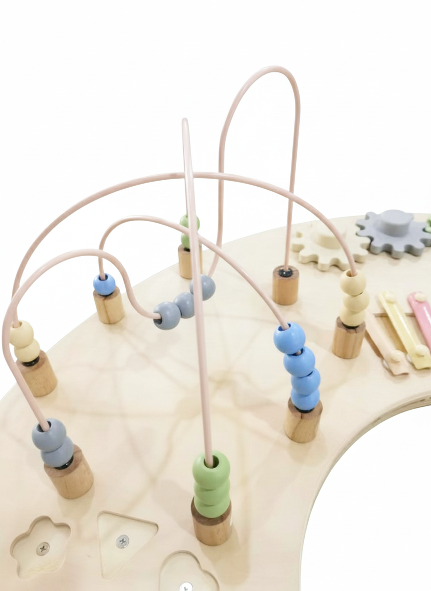 Avenlur Wooden Multi-Activity Sensory Play Table for Babies and Toddlers