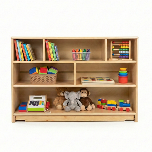 Montessori Classroom Shelf - 4' x 32" - Closed Back