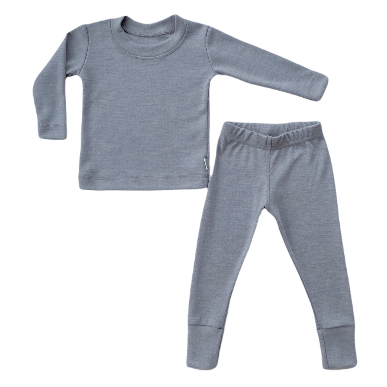 Merino Thermal Base-layer Set  - silver gray