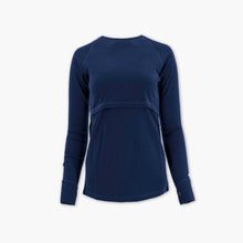 Load image into Gallery viewer, Women&#39;s Nursing Long Sleeve Baselayer Long Sleeve Shirt - 100% Merino Wool
