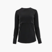 Load image into Gallery viewer, Women&#39;s Nursing Long Sleeve Baselayer Long Sleeve Shirt - 100% Merino Wool
