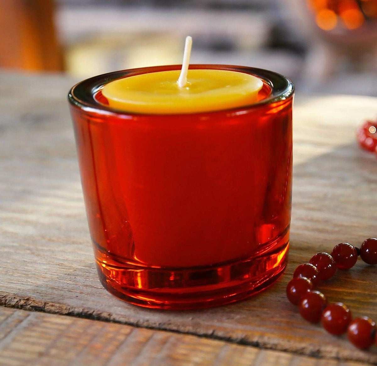 Bluecorn Heavy Glass Votive Candle Holders – 50% Recycled Glass, Single or Case of 12