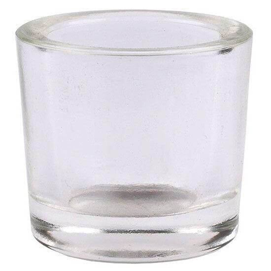 Bluecorn Heavy Glass Votive Candle Holders – 50% Recycled Glass, Single or Case of 12
