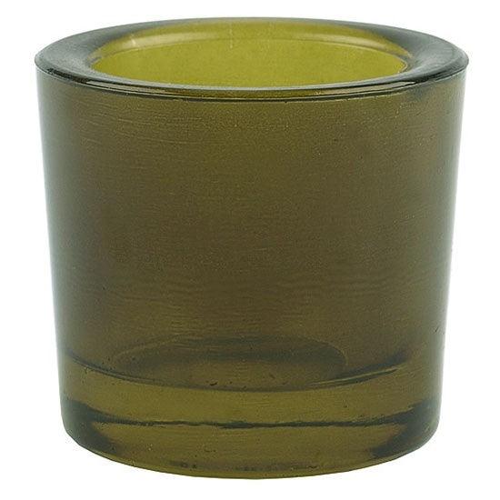 Bluecorn Heavy Glass Votive Candle Holders – 50% Recycled Glass, Single or Case of 12