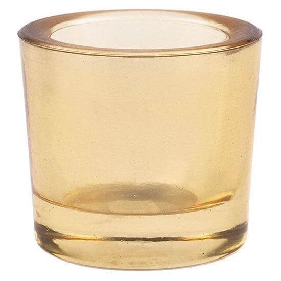 Bluecorn Heavy Glass Votive Candle Holders – 50% Recycled Glass, Single or Case of 12