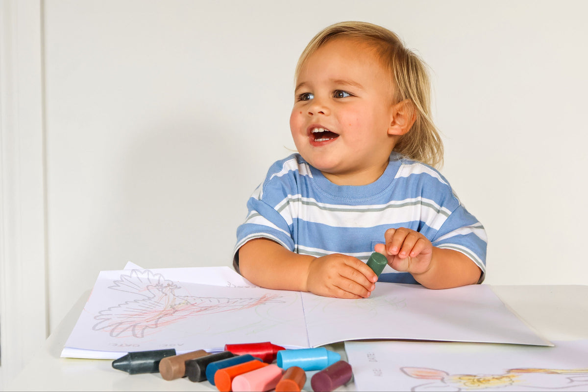 Honeysticks Toddler's First Coloring Book – Endangered Animals, 40 Pages, Recycled Paper