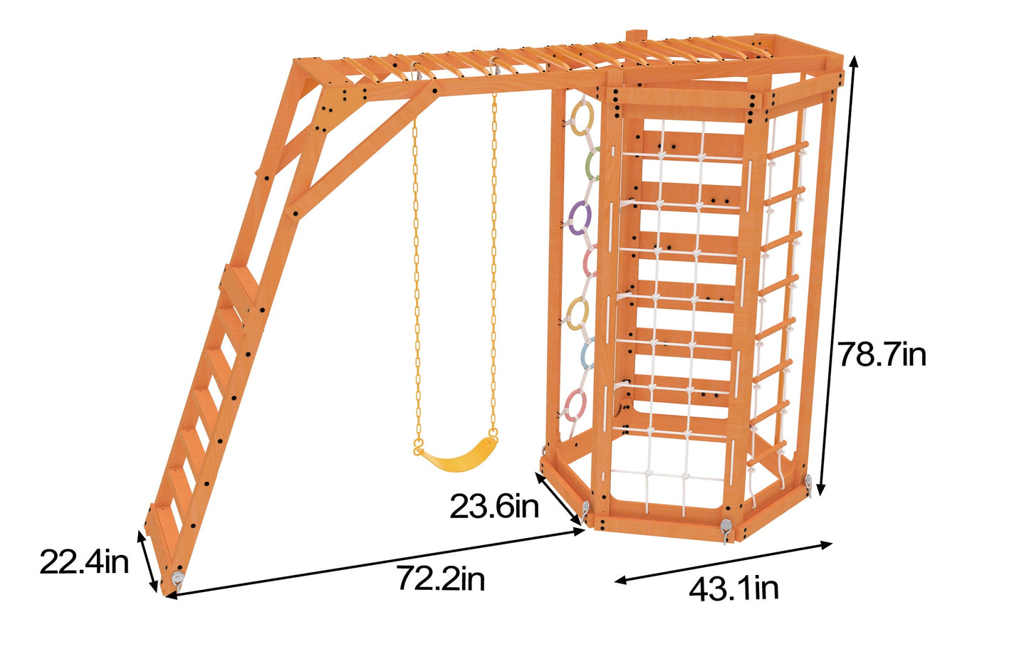 Hawthorn XL | Octagon Outdoor Jungle Gym - White