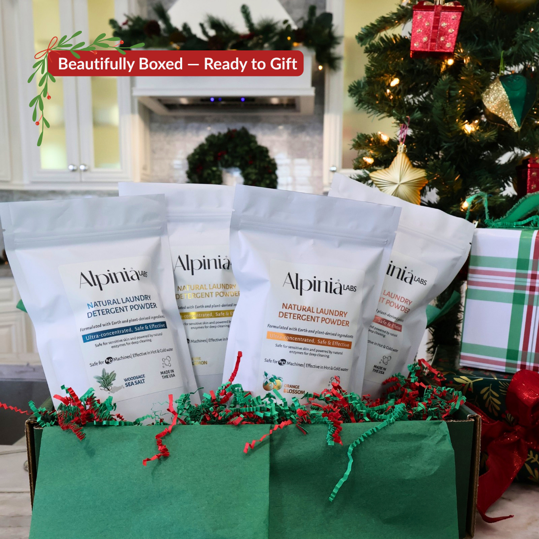 Alpiniå’s Natural Laundry Sample Bundle – Christmas Gift Box (4 Scents)