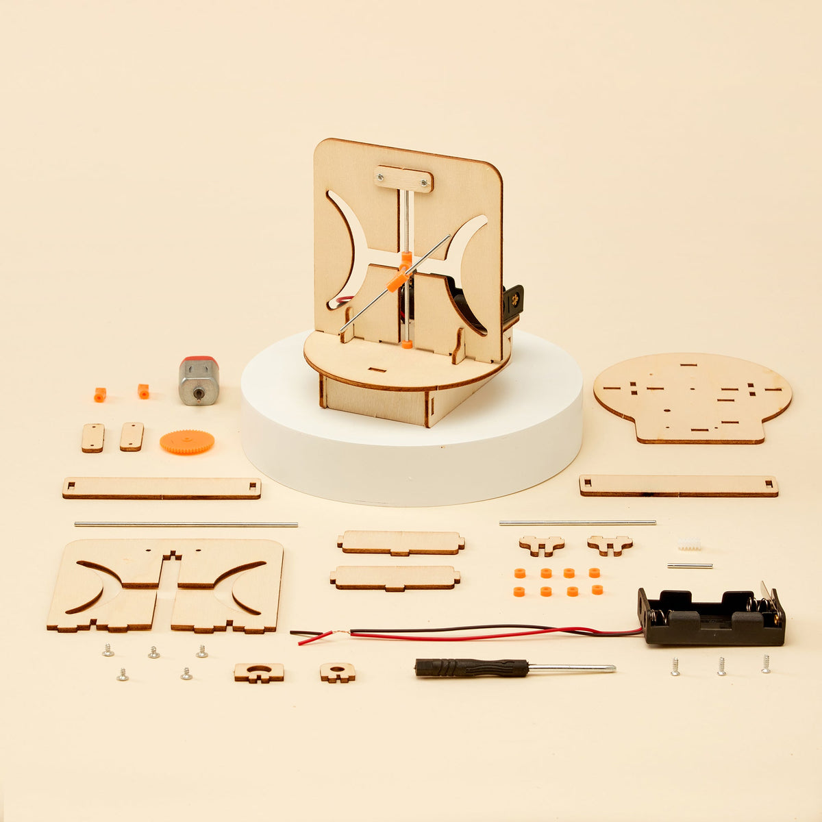 Kitsville Hyperbola Maker DIY Kit – Wooden STEM Building Kit for Kids 8+
