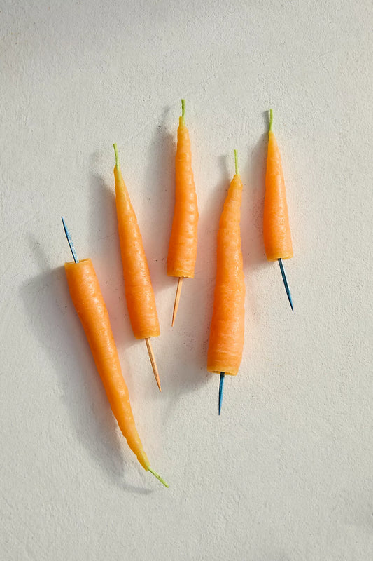 Carrot Birthday Beeswax Candles