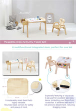 Load image into Gallery viewer, Mesasilla Kids Activities Table Set with Bear, star ,Elephant, Car,and Rabbit - Includes Chair
