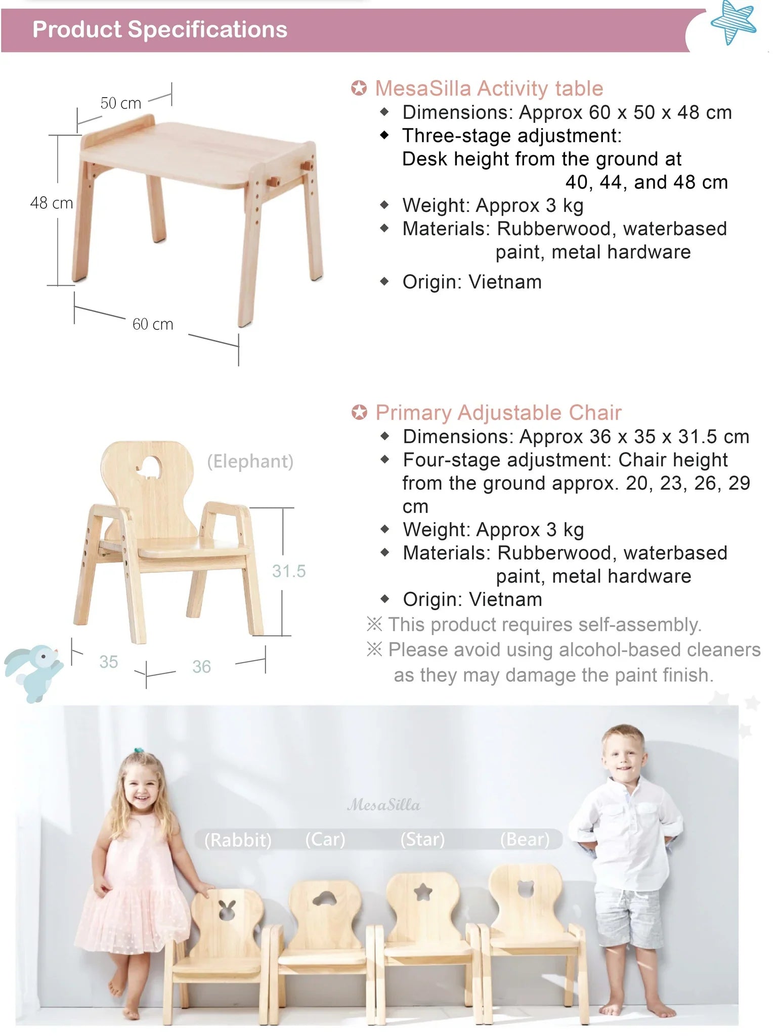 Mesasilla Kids Activities Table Set - Thumbnail 2