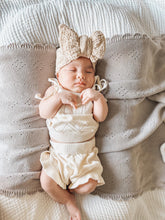 Load image into Gallery viewer, Luna + Luca Pointelle Organic Cotton Baby Girl Summer Set - Cream
