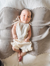 Load image into Gallery viewer, Luna + Luca Pointelle Organic Cotton Baby Girl Summer Set - Cream
