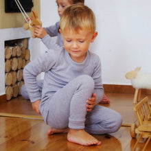 Load image into Gallery viewer, Merino Thermal Base-layer Set  - silver gray

