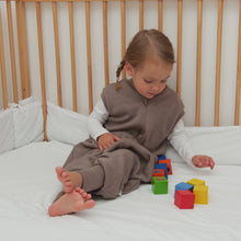 Load image into Gallery viewer, 2-LAYER MERINO WOOL SLEEP SACK WITH OPEN LEGS - mele beige
