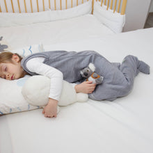 Load image into Gallery viewer, 2-LAYER MERINO WOOL SLEEP SACK WITH OPEN LEGS - silver gray
