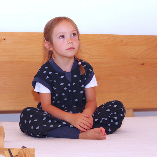 SLEEP SACK WITH OPEN LEGS - dark ocean