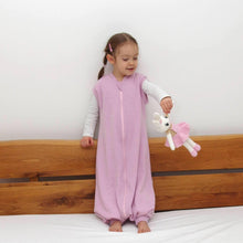 Load image into Gallery viewer, 2-LAYER MERINO WOOL SLEEP SACK WITH OPEN LEGS - rose pink
