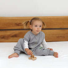 Load image into Gallery viewer, 2-LAYER MERINO WOOL SLEEP SACK WITH OPEN LEGS - silver gray
