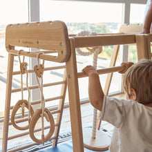 Load image into Gallery viewer, Wood and Hearts Eco-Friendly Natural Wooden Indoor Playground Toddler Jungle Gym
