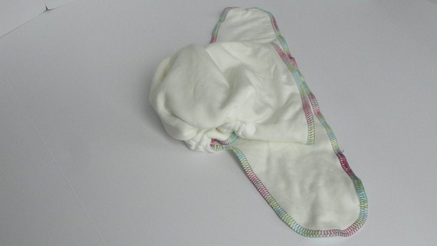 Flex-Fit Winged Perfect fit Preflat (WPFP) Organic Reusable Diaper Set