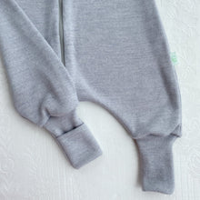 Load image into Gallery viewer, 2-LAYER MERINO WOOL SLEEP SACK WITH OPEN LEGS - silver gray
