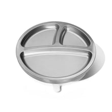 Load image into Gallery viewer, Avanchy Stainless Steel Divided Suction Grow With Me Plate
