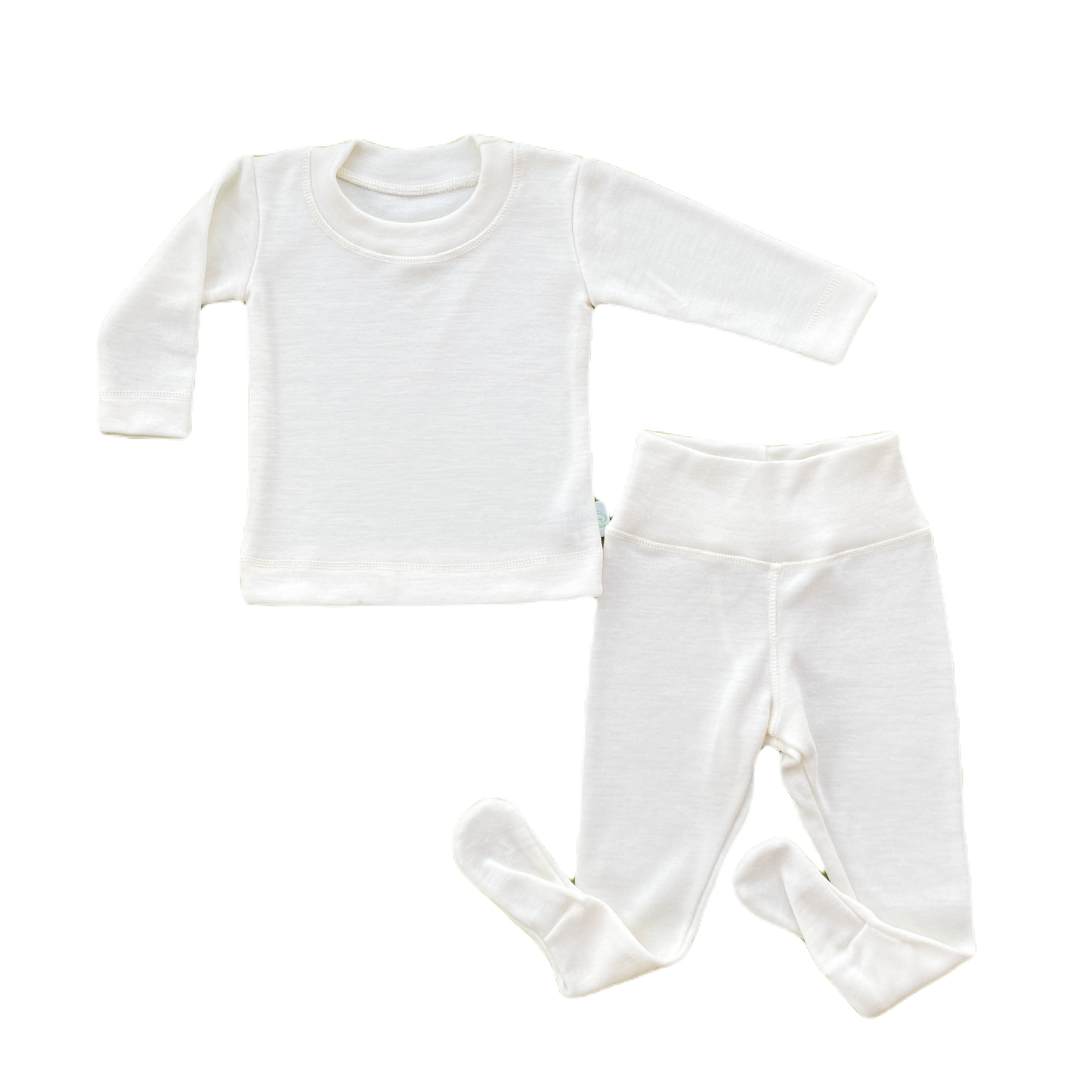 Baby in Merino Thermal Base Layer Set - 100% Non-Superwash Merino Wool 250gsm | Off White
