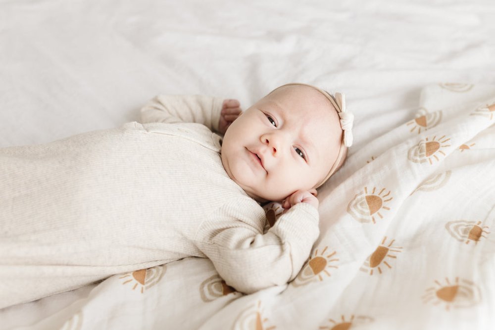 Organic Cotton Baby Swaddle - Lights Of Promise