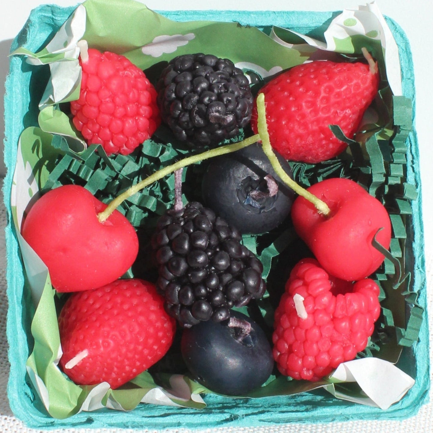 Beeswax Mixed Berry Birthday Candles